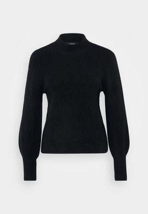 Vero Moda Petite VMPIPPA HIGHNECK - Strickpullover - black