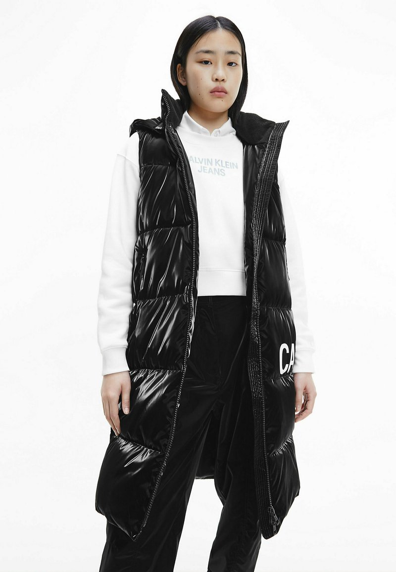 Calvin Klein Jeans LONG PADDED GILET Weste ck black/schwarz