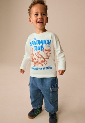 Next, REGULAR FIT - LONG SLEEVE GRAPHIC T-SHIRT . - Langærmet T-shirt - white sandwich club