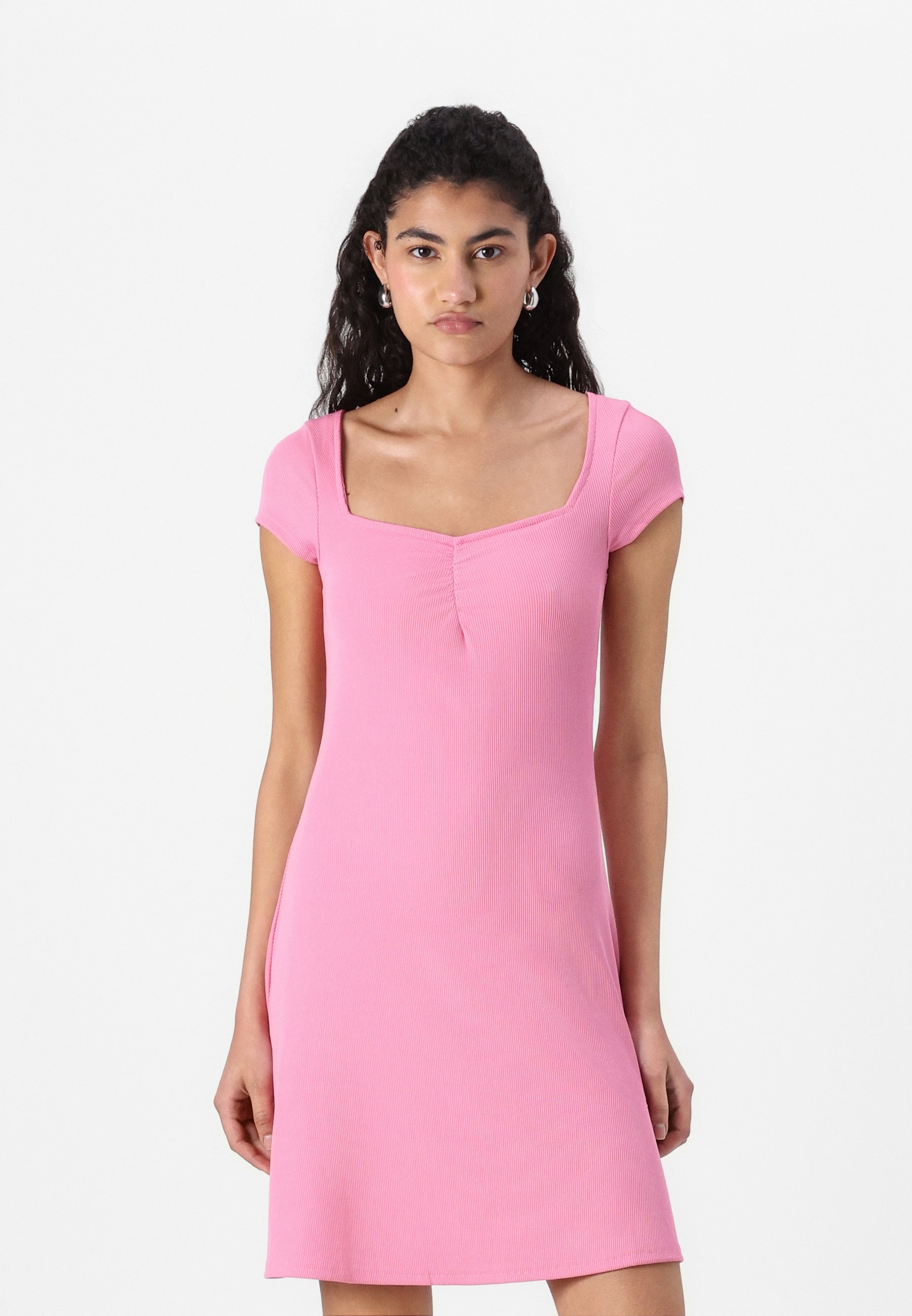 Robe Fleurie R&K - Marron/vert/crème, Taille UK 14, Neuve Avec Défauts