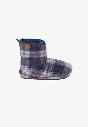 FatFace, CHECK SLIPPER BOOTS - Slippers - navy