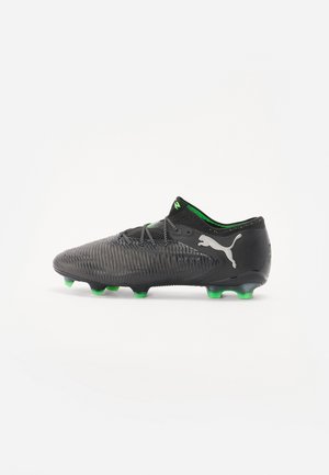 FUTURE 8 ULTIMATE LOW - Fotbollsskor till hårt underlag - black cool light gray fluo green