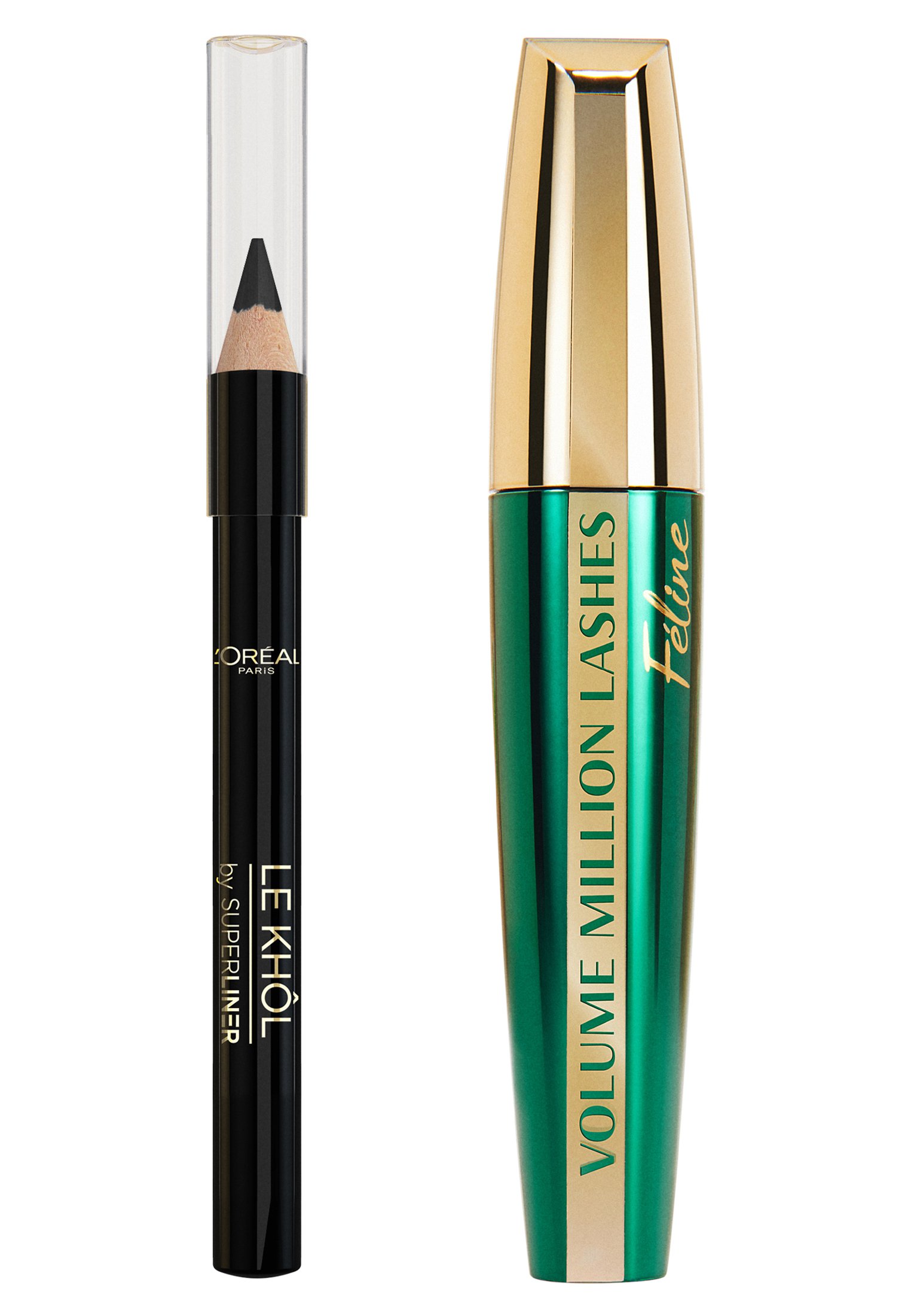L’Oréal Paris Kosmetiktasche Gold Mit Volume Million Lashes Mascara & Gratis Mini Kajal