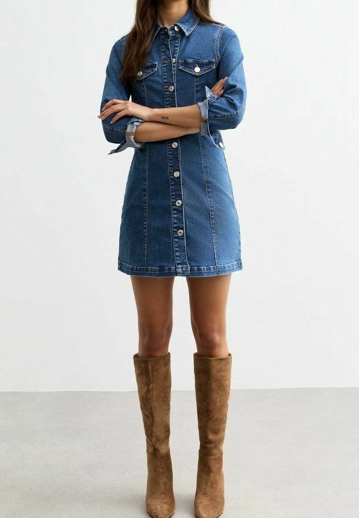 New Look Denim dress - blue - (Pre-owned) - Zalando.ie New Look Denim dress - blue - (Pre-owned) - Zalando.ie