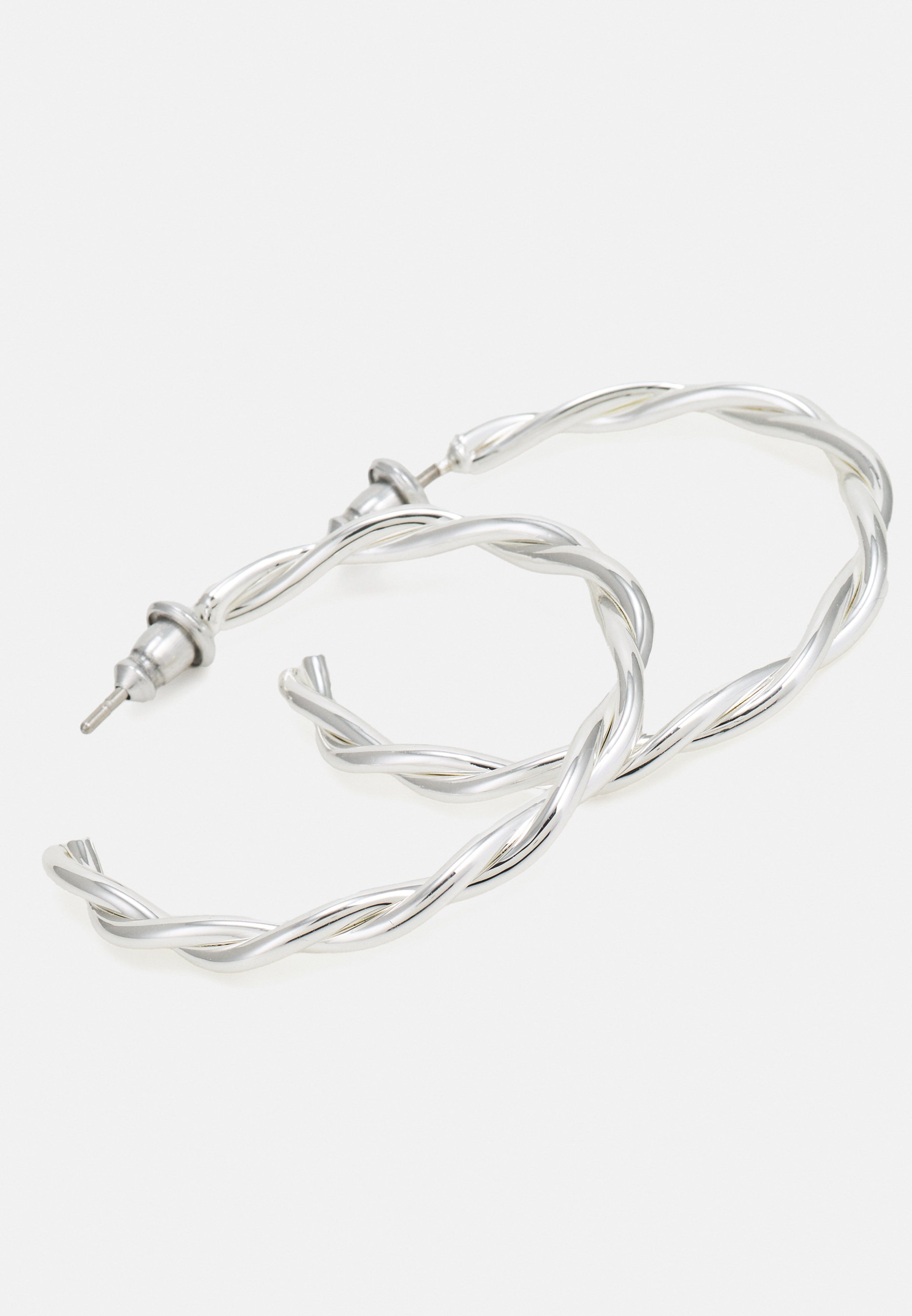 Orecchini A Cerchio Creaole Attorcigliato – Argento Sterling 925, 1.9 Cm, Design Intrecciato, Donne