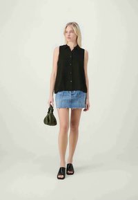GAP CROP - Camicia - black
