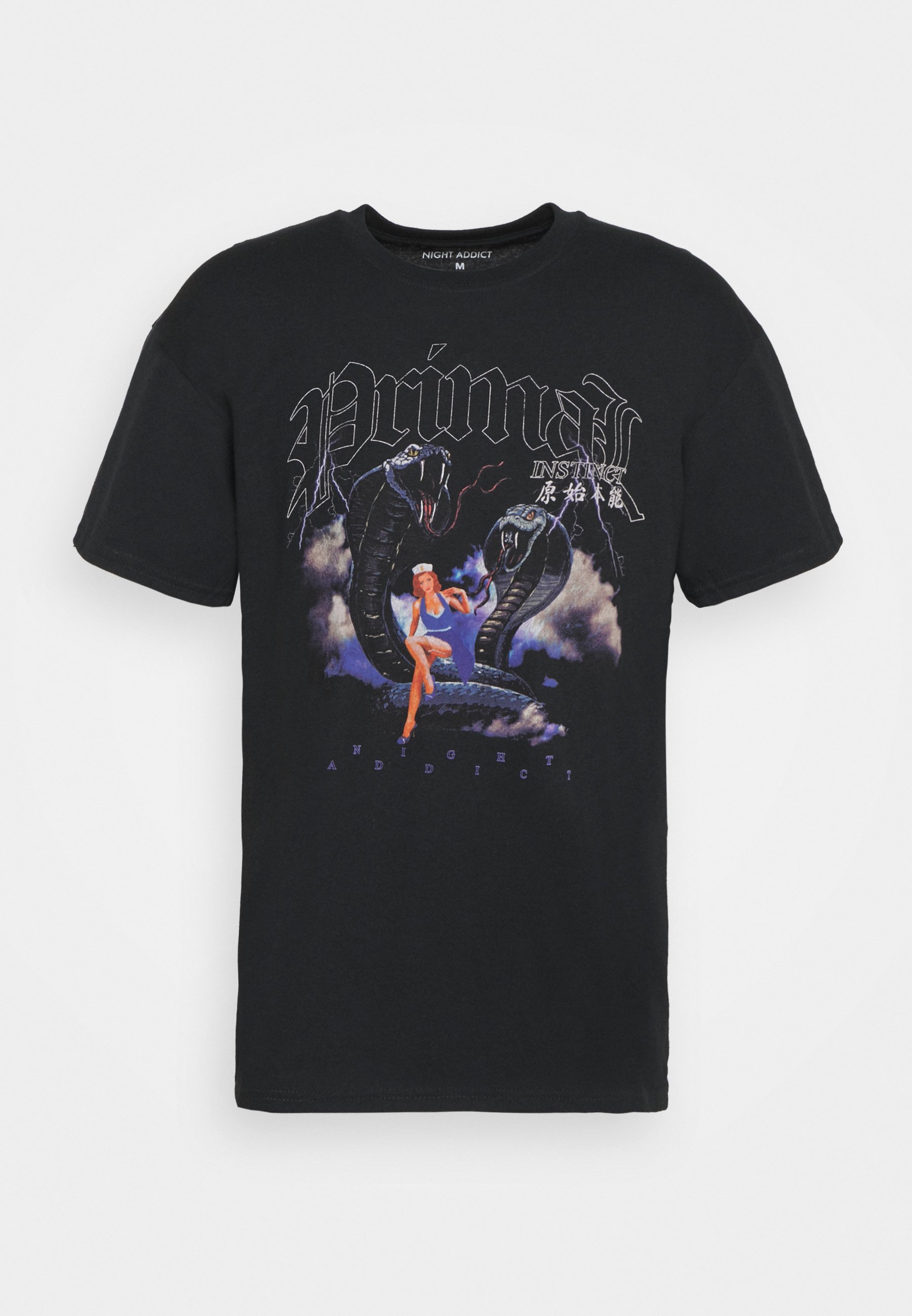 Night Addict PRIMAL - T-shirt print - black/zwart - Zalando.nl