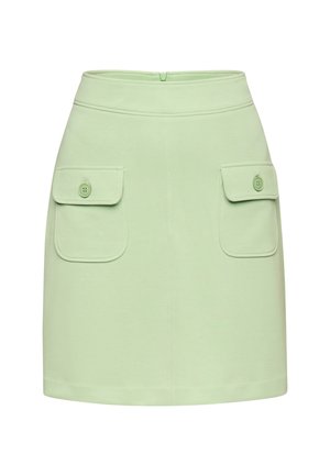 Rich & Royal MIT AUFGESETZTEN TASCHEN - A-line skirt - matcha