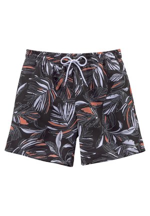Badeshorts - schwarz bedruckt