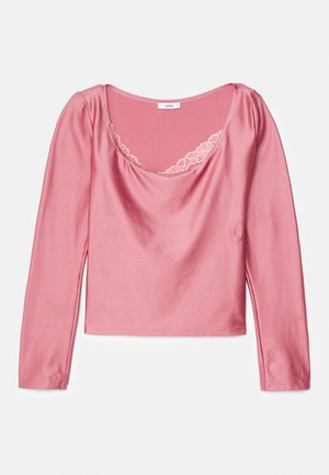 Vaillant FITTED LONG SLEEVED WITH ASYMMETRICAL DETAIL - Camiseta de manga larga - blush