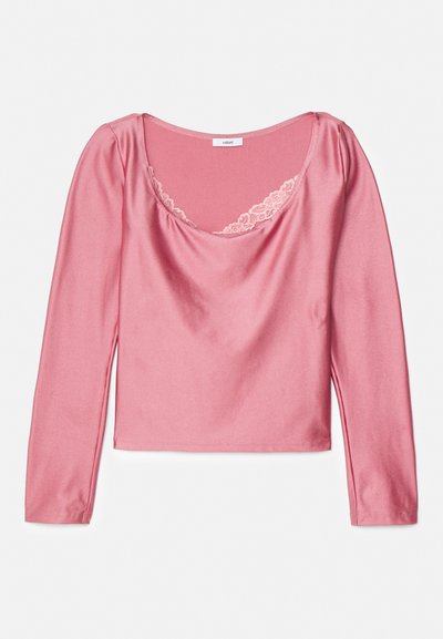 Vaillant FITTED LONG SLEEVED WITH ASYMMETRICAL DETAIL - Μπλούζα με μακριά μανίκια - blush