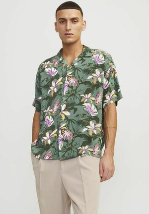 JACK & JONES PLUS Jorcabana Stripe Shirt SS Ln Pls Camicia, Nero, XXXXL Uomo