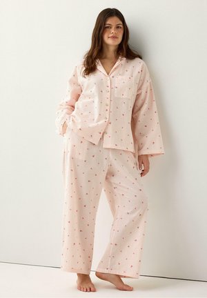 SEERSUCKER GINGHAM - Pantaloni del pigiama - light coral