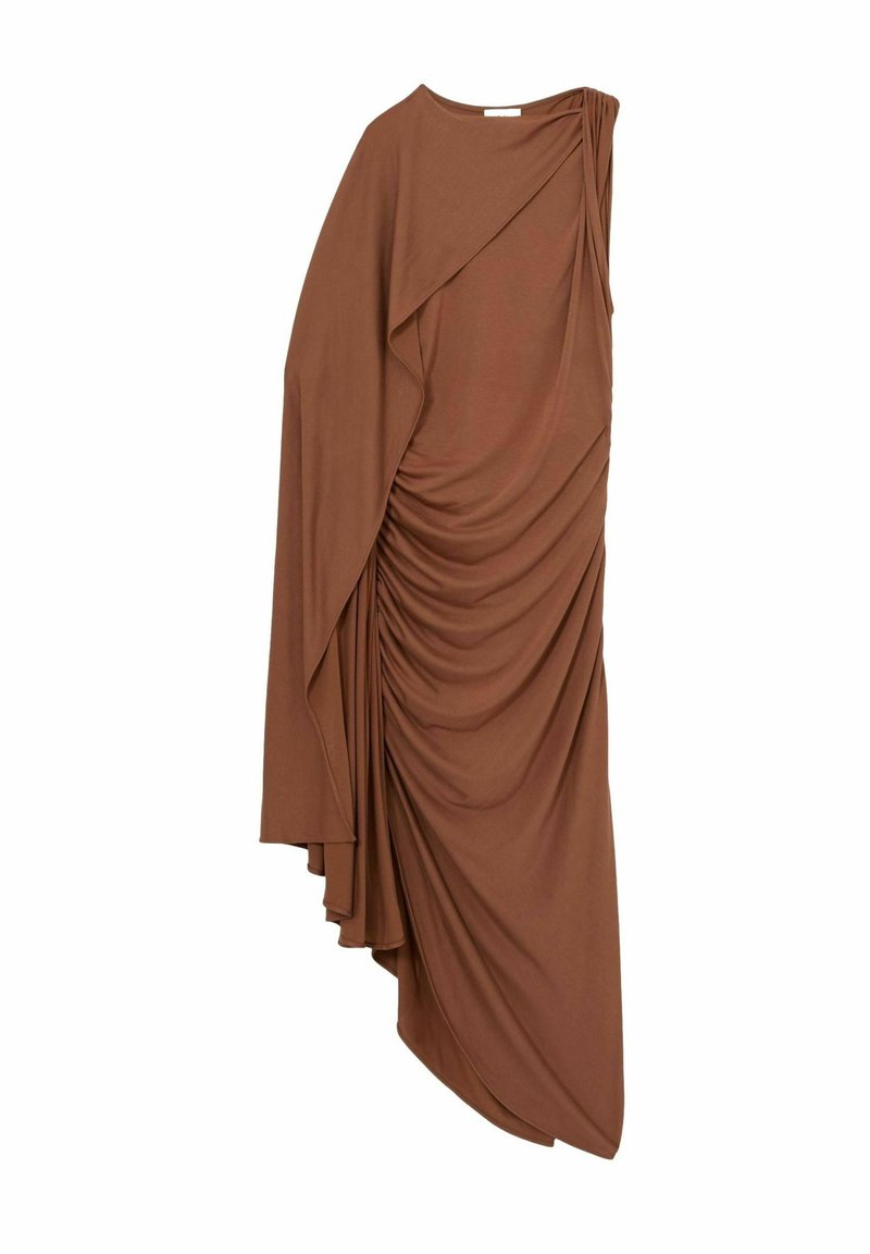 Reiss KYRA CAPE SLEEVE - Vestito di maglina - brown