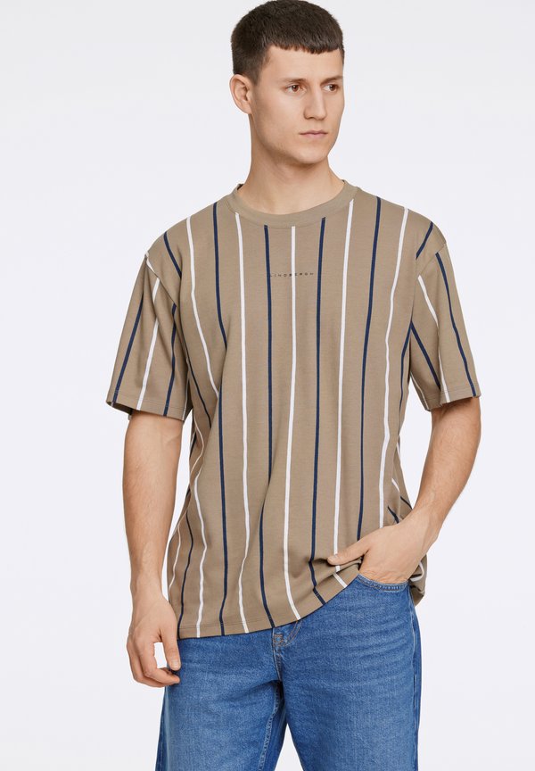 AOP LOGO - T-Shirt print - stone