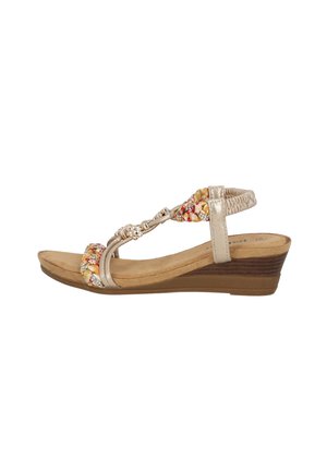 ISOTORA - Wedge sandals - gold