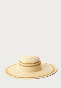 Lauren Ralph Lauren STRIPED STRAW SUN HAT - Klobuk - natural/gold