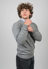 Dalle Piane Cashmere CREW NECK - Stickad tröja - grigio