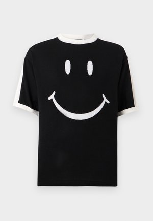 SMILEY MAGLIA - Tricou cu imprimeu - fantasia nero