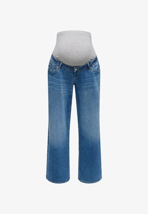 ONLY MATERNITY, OLMMADISON BLUSH WIDE DNM PIM3005 NOOS - Wide Leg - medium blue denim