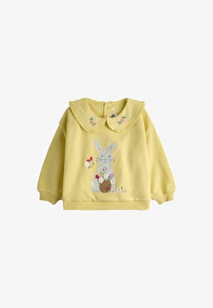 BUNNY APPLIQUÉ - Bluză de molton - light yellow