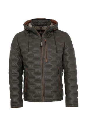 AMINO - Lederjacke - grau