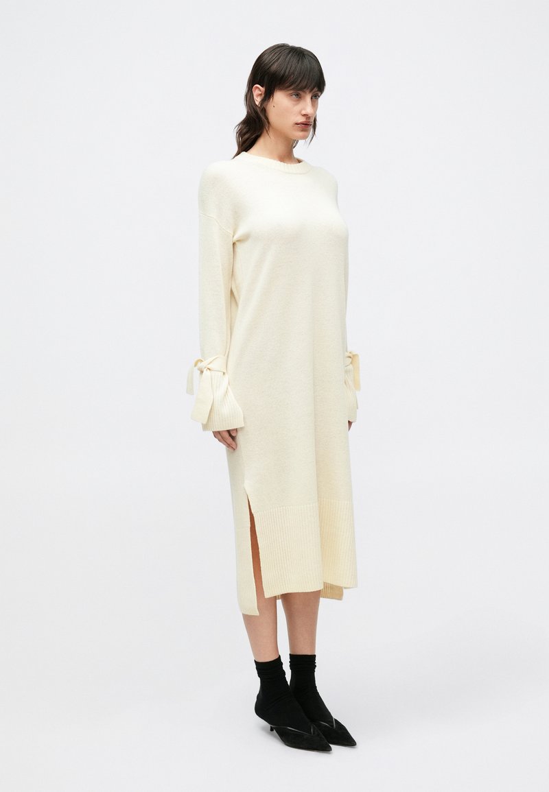 designers remix sweater dress DESIGNERS REMIX CARMEN LONG DRESS - Jumper dress - cream/off-white