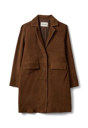 Stefanel, REGULAR-FIT COAT. - Cappotto corto - leather brown