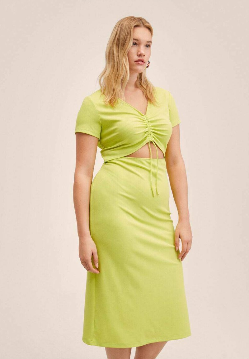 Damen Kleider | Mango CECIEtuikleidlimoen/neongelb - TN21564 Damen Kleider | Mango CECIEtuikleidlimoen/neongelb - TN21564