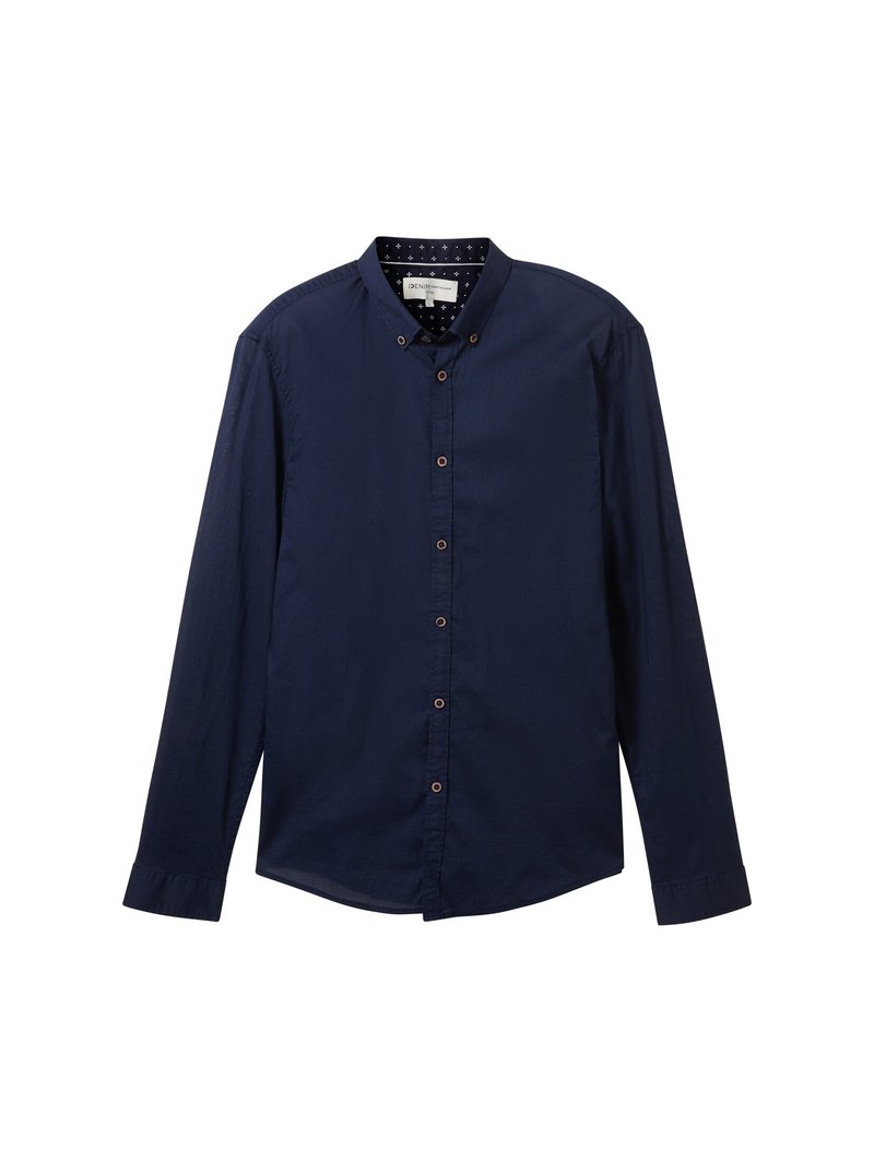 Tom Tailor Denim Overhemd donkerblauw