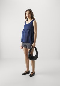 Even&Odd Maternity 2 PACK - Top - dark blue/off white
