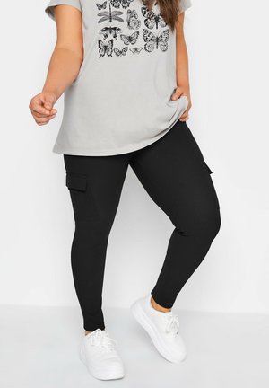 Yours Clothing Pantalon cargo - black
