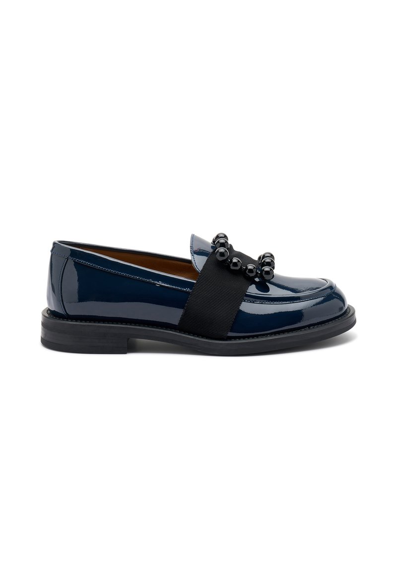 Frau Shoes GLOSSY WITH ACCESSORY - Scarpe senza lacci - blue
