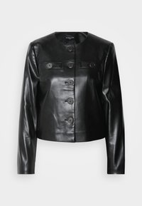 FERGIE CROPPED JACKET - Műbőr dzseki - black