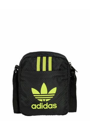 SMALL ITEM - Cross body bag - black semi/solar yellow