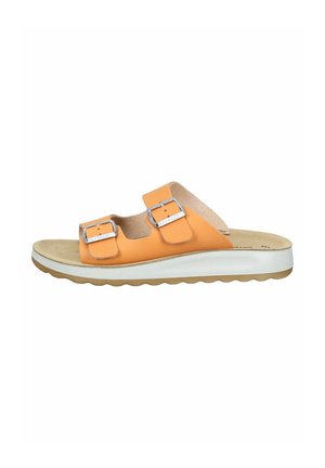 Pantolette flach - orange