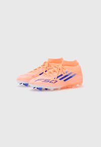adidas Performance F50 LEAGUE FG/MG - Scarpe da calcio per terreni duri - beam orange/lucid blue/ftwr white