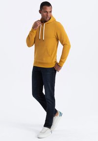 Ombre Jersey con capucha - mustard