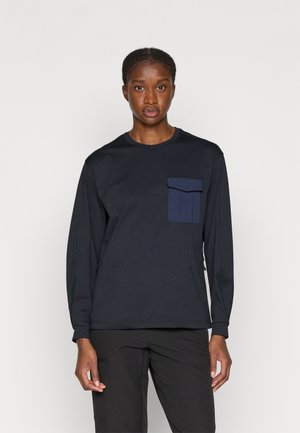 OSHTEMO - Pikkade varrukatega topp - basic black