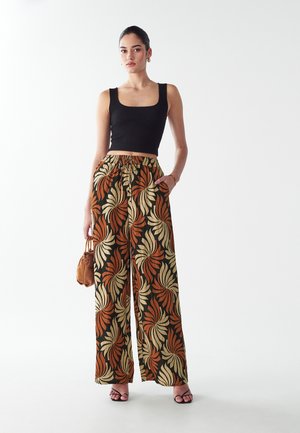 LEONARDO - Stoffhose - golden leaf