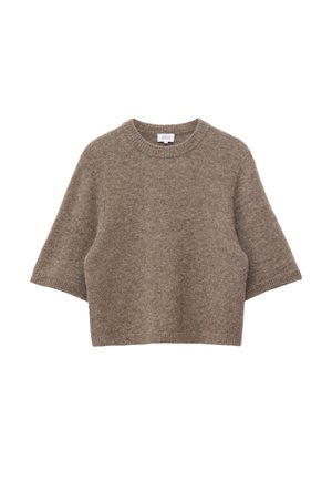 & OTHER STORIES, & OTHER STORIES ALPACA-BLEND KNITTED T-SHIRT - T-shirt basique - mole