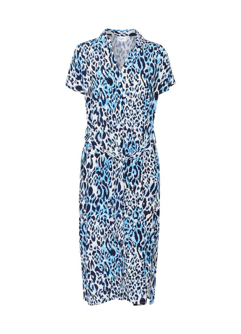 Saint Tropez Blousejurk blauw Saint Tropez Blousejurk blauw