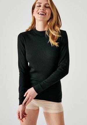 CÔTE RICHELIEU COL MONTANT - Langarmshirt - Black