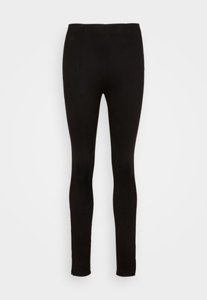VILA, VISUDAS SLIT - Legging - black
