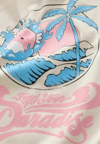 Next T-shirt con stampa - ecru