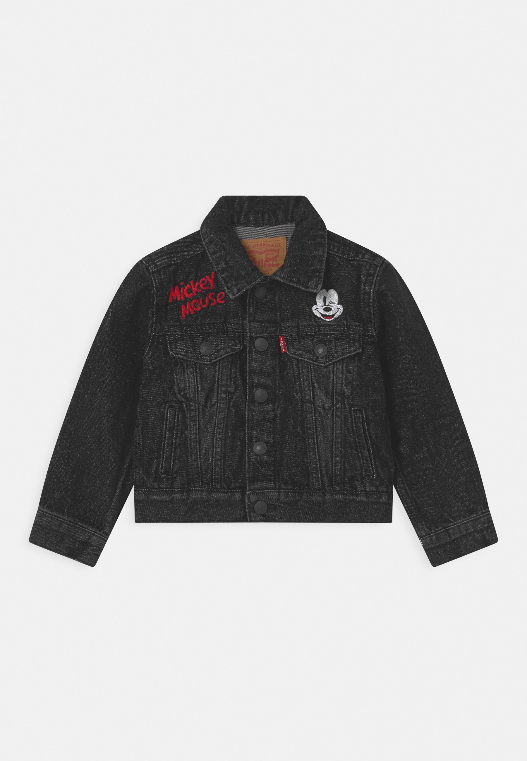 Levi's® MICKEY MOUSE TRUCKER UNISEX - Giacca di jeans - washed black/nero  denim - Zalando.it