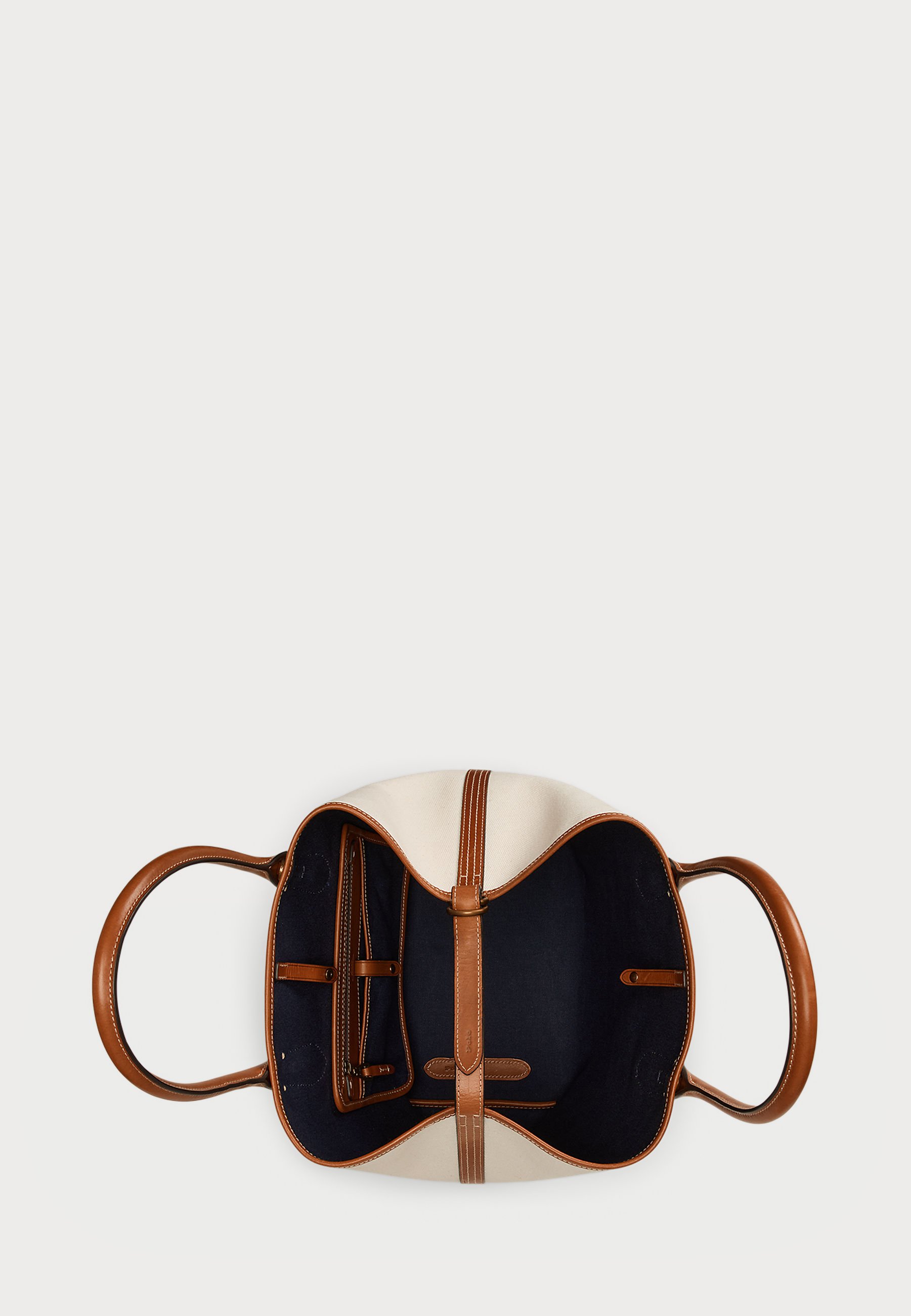 Polo Ralph Lauren BELLPORT CANVAS MEDIUM TOTE - Tote bag - natural