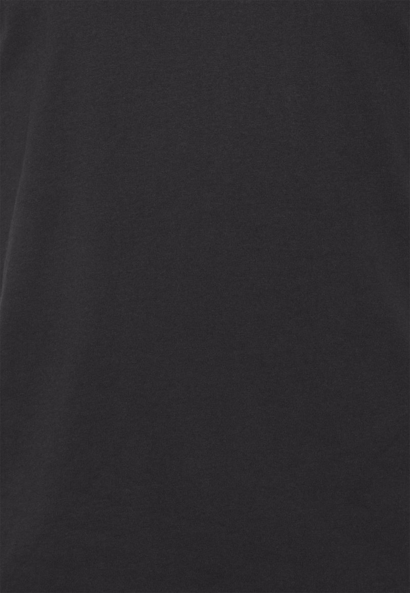 Tissu en coton noir avec une texture lisse, présentant un design uni sans motifs ni accents visibles.