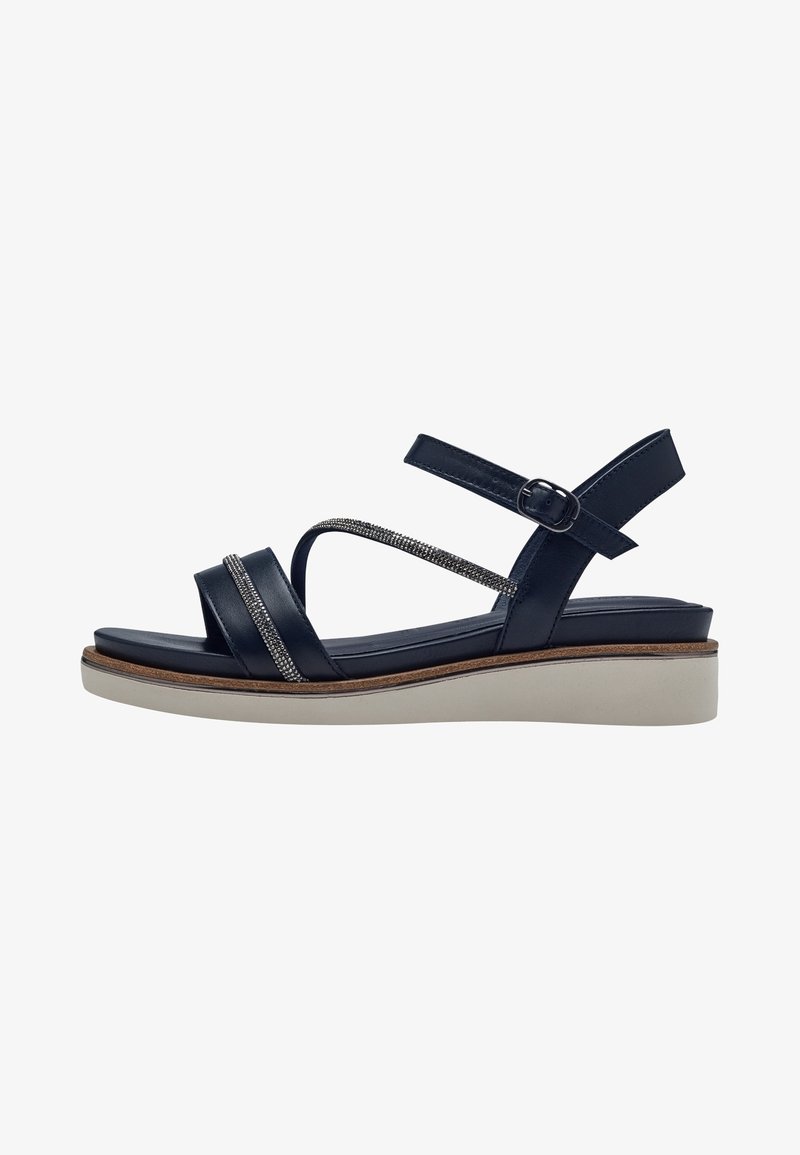 Tamaris Sandály na platformě - navy
