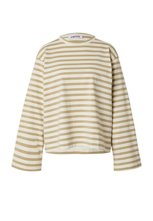 EDITED Long sleeved top - weiß braun